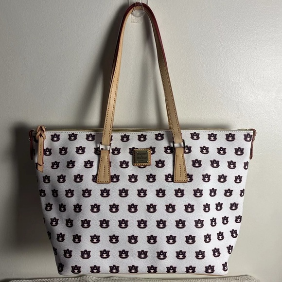 Dooney & Bourke Handbags - Dooney & Bourke Collegiate Auburn Zip Top Bag
